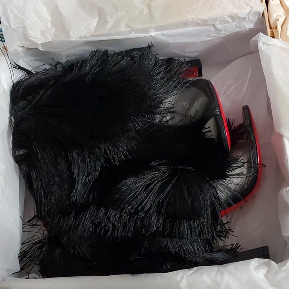 NIB $1995 Christian Louboutin Zaza peeptoe bootie - Picture 13 of 13